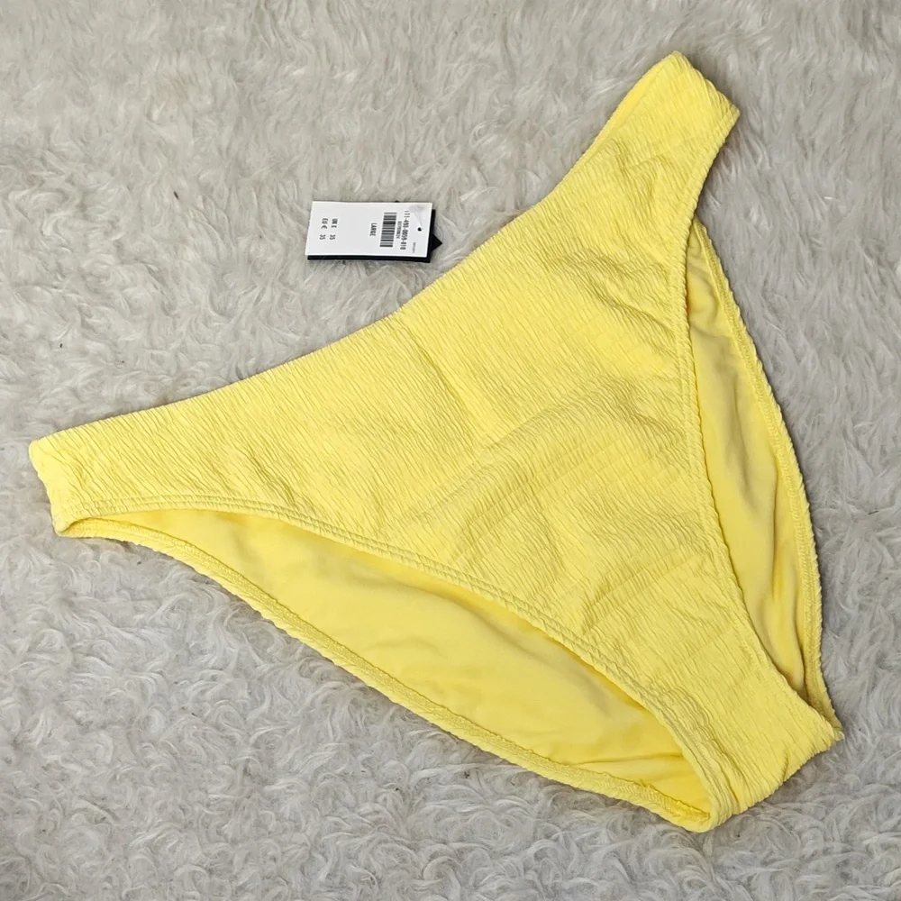 Abercrombie & Fitch Yellow Bikini Bottom - Picture 2 of 5